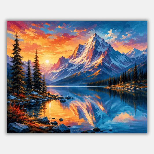 Alpine Reflection PicturaNumbers