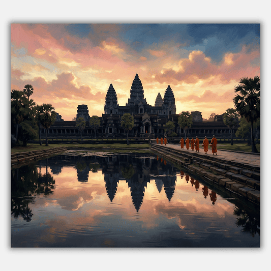 Angkor Wat Sunrise PicturaNumbers