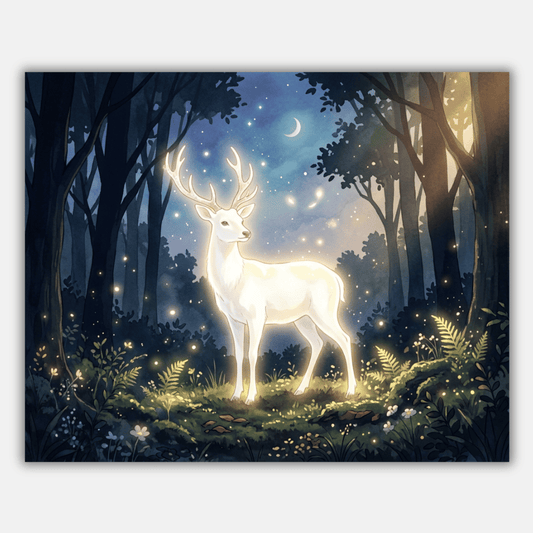 Glowing Deer Spirit PicturaNumbers