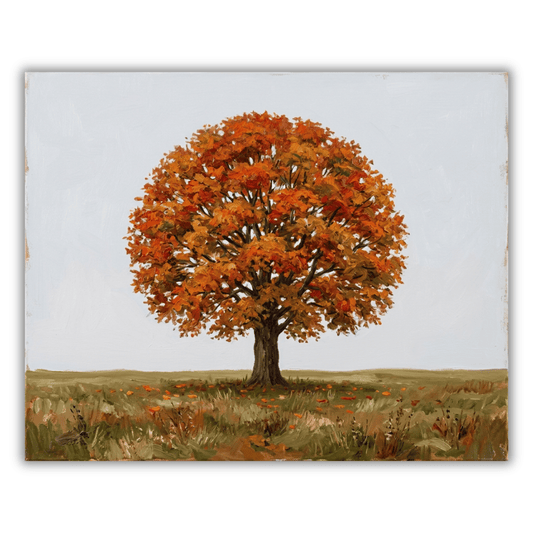 Lone Autumn Tree PicturaNumbers