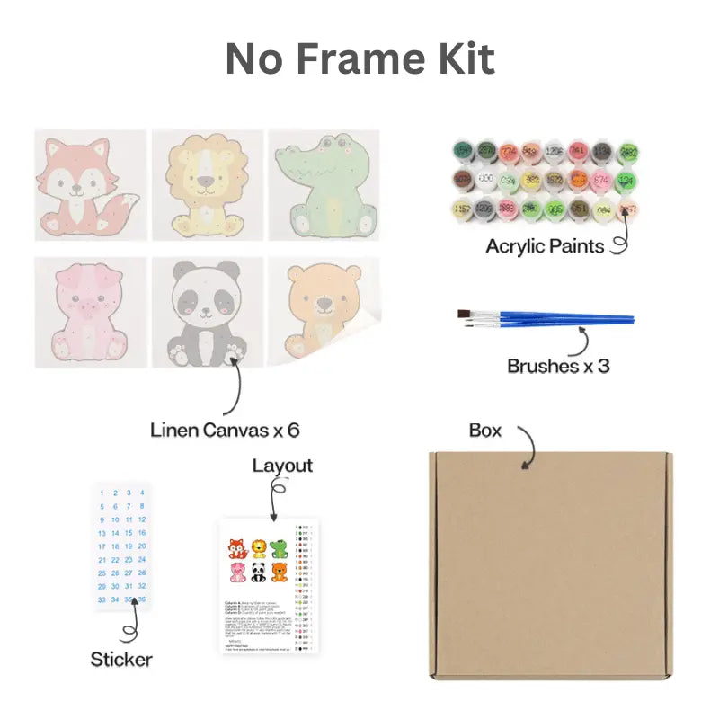 Little Zoo Crew (6 set) PicturaNumbers