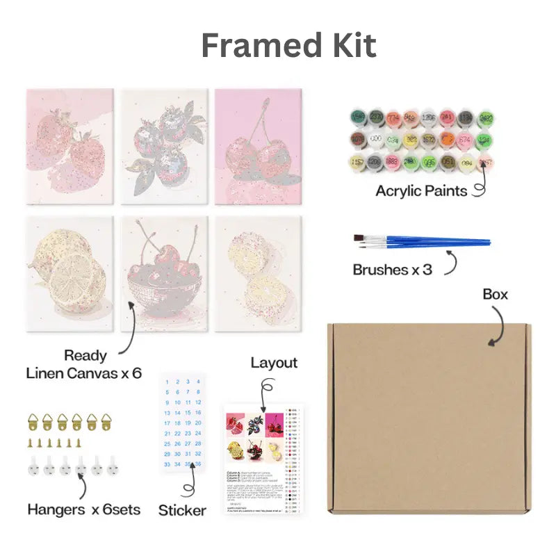 Fruit Chic (6 set) PicturaNumbers