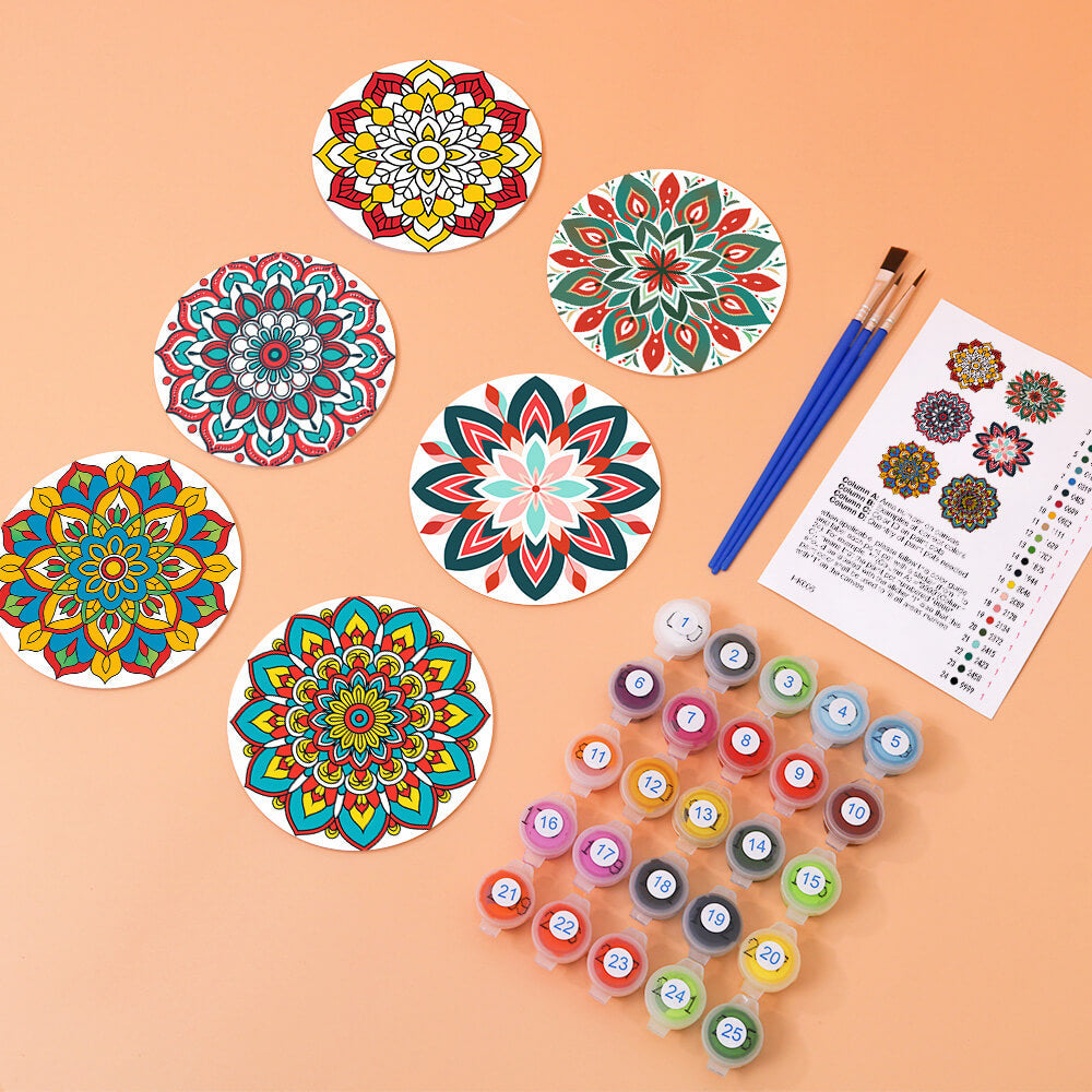 Mandala Coasters (6 Set) homepaintology