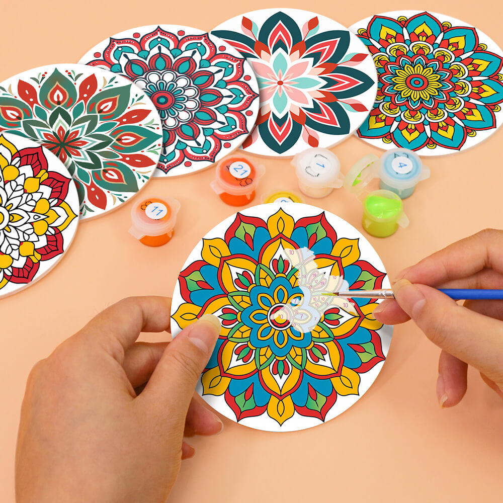 Mandala Coasters (6 Set) homepaintology
