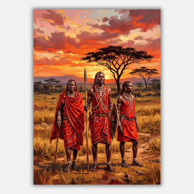 African Maasai Sunset