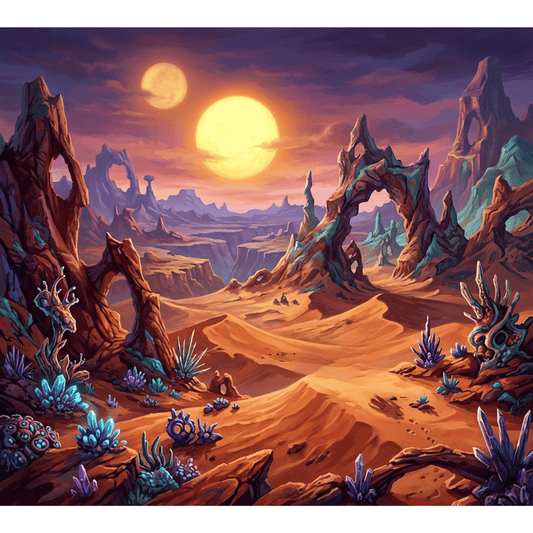 Alien Desert Planet PicturaNumbers