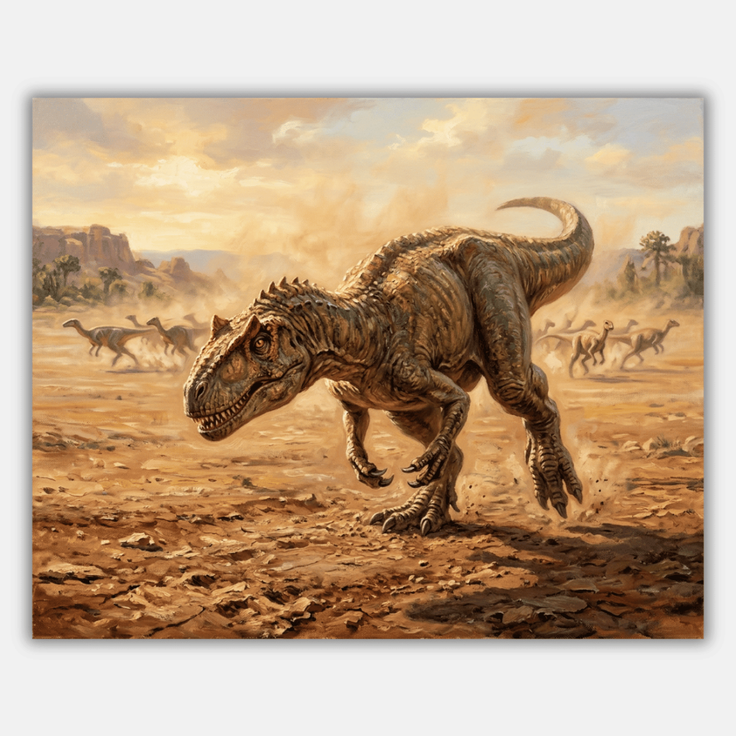 Allosaurus On the Hunt PicturaNumbers