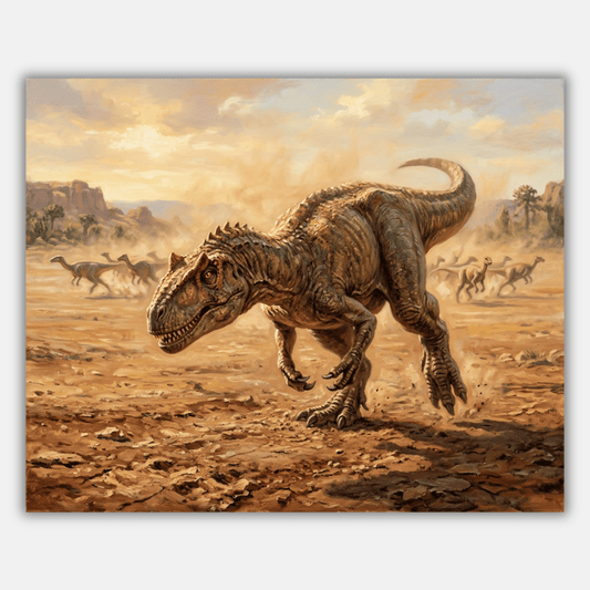 Allosaurus On the Hunt PicturaNumbers
