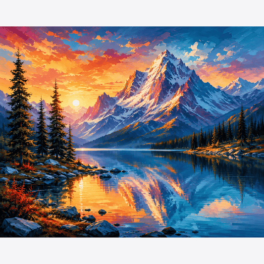 Alpine Reflection PicturaNumbers