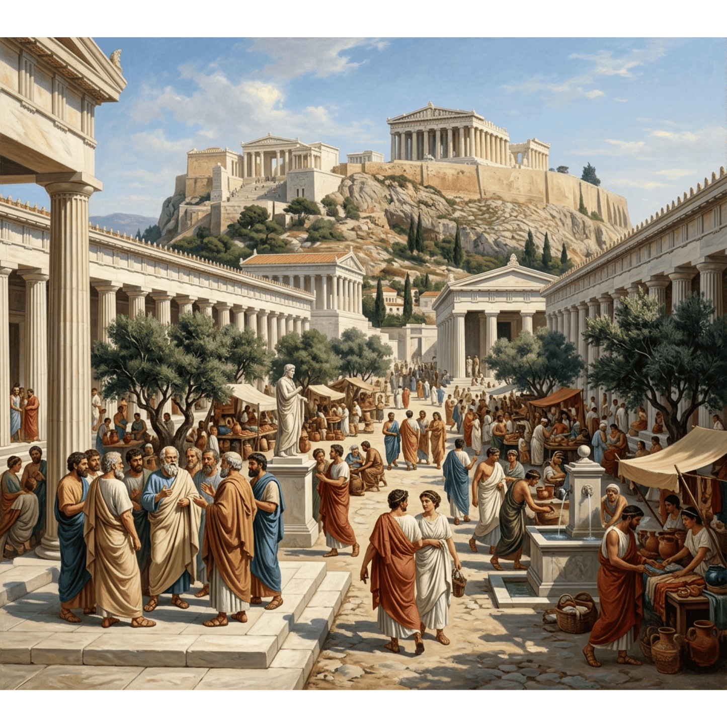 Ancient Greek Agora PicturaNumbers