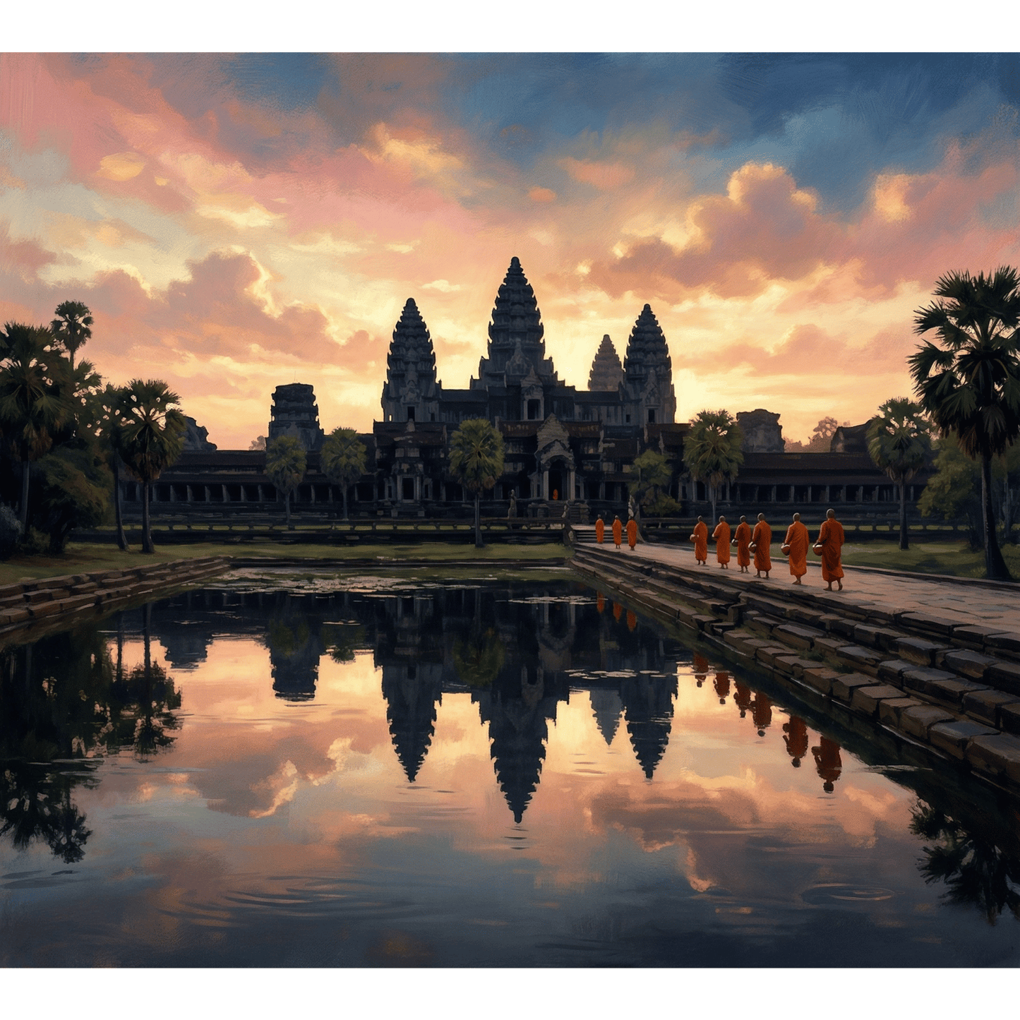 Angkor Wat Sunrise PicturaNumbers