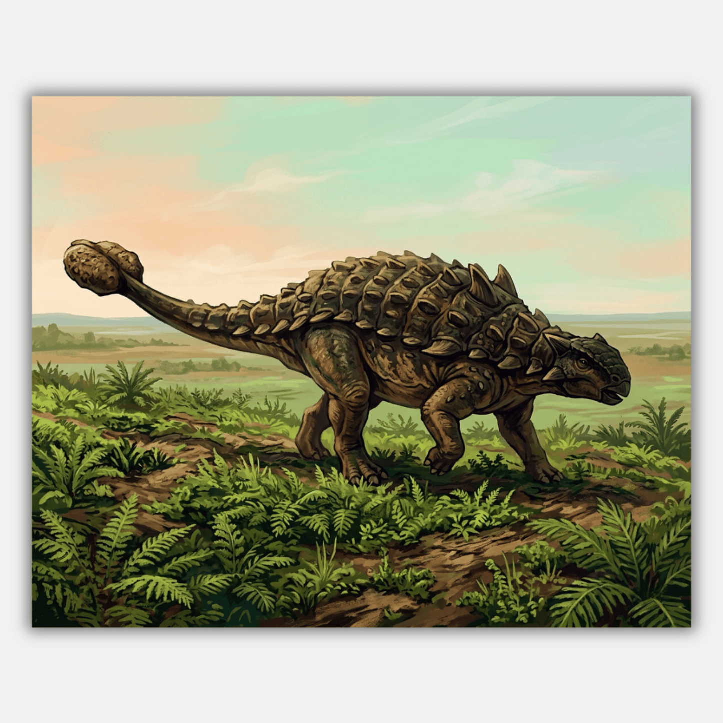 Ankylosaurus Tail Club PicturaNumbers