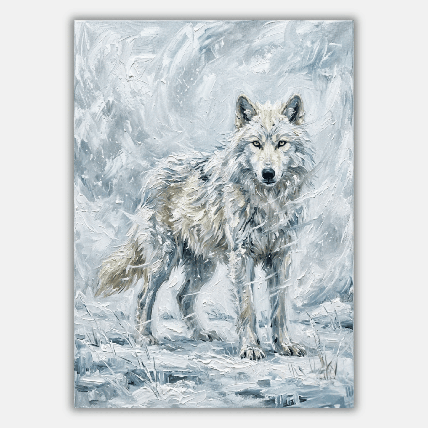 Arctic Wolf Blizzard PicturaNumbers