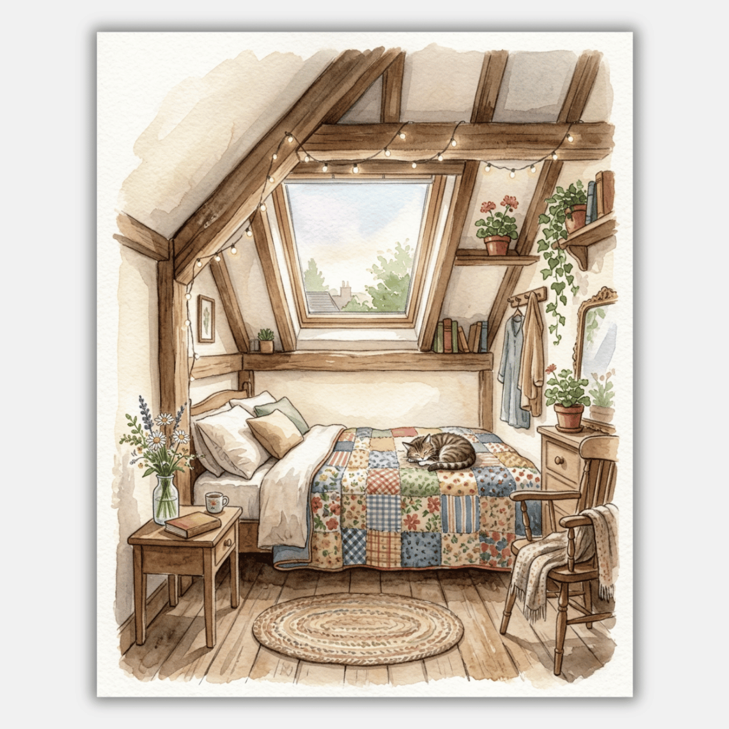 Attic Bedroom PicturaNumbers