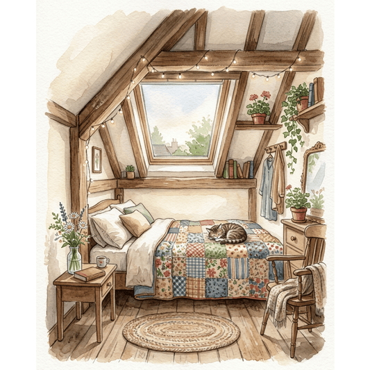 Attic Bedroom PicturaNumbers