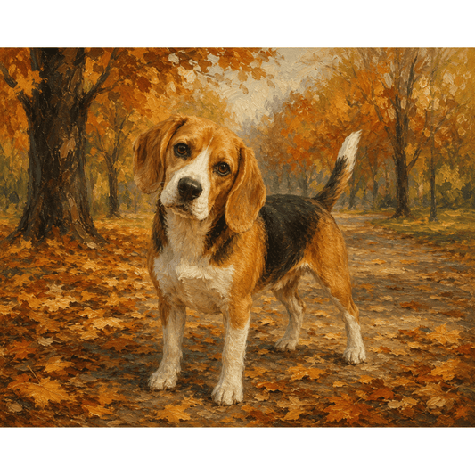 Autumn Beagle PicturaNumbers
