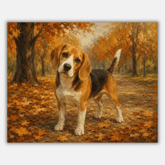 Autumn Beagle PicturaNumbers