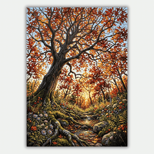 Autumn Forest Path PicturaNumbers