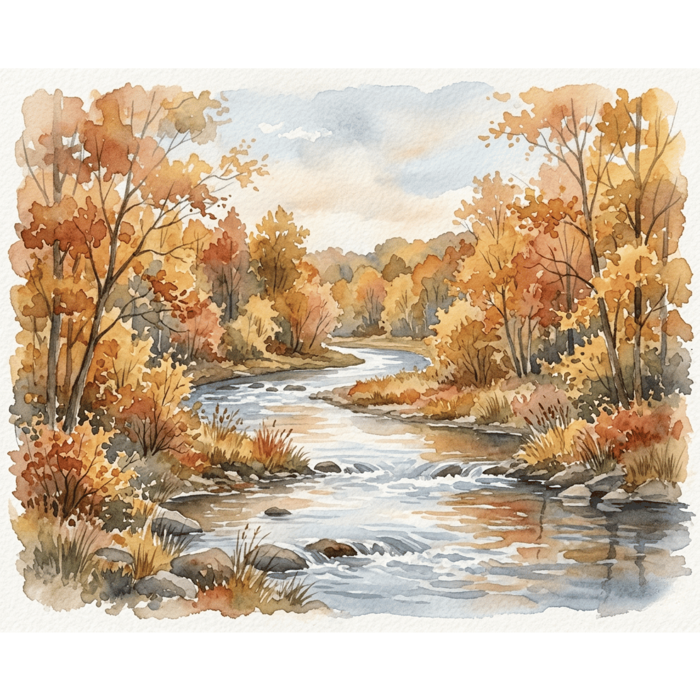 Autumn River PicturaNumbers