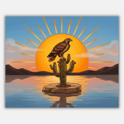 Aztec Eagle Sun Disc
