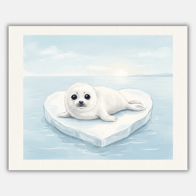 Baby Seal Ice Heart