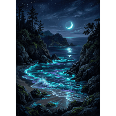 Bioluminescent Night Cove