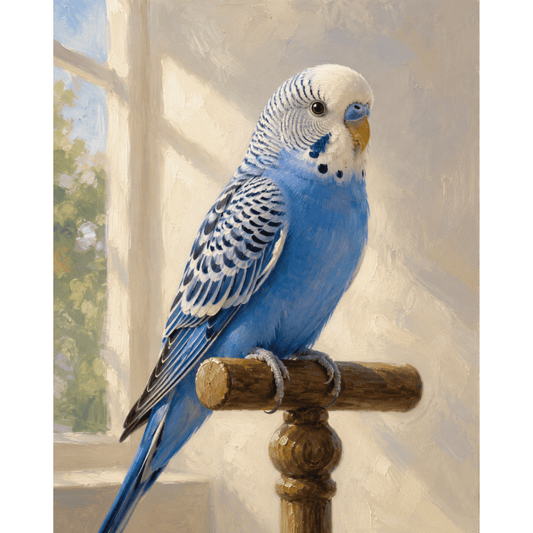 Blue Budgie PicturaNumbers