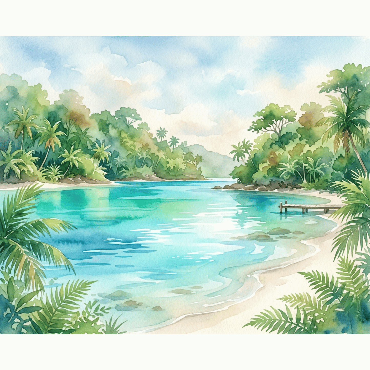 Blue Lagoon View PicturaNumbers
