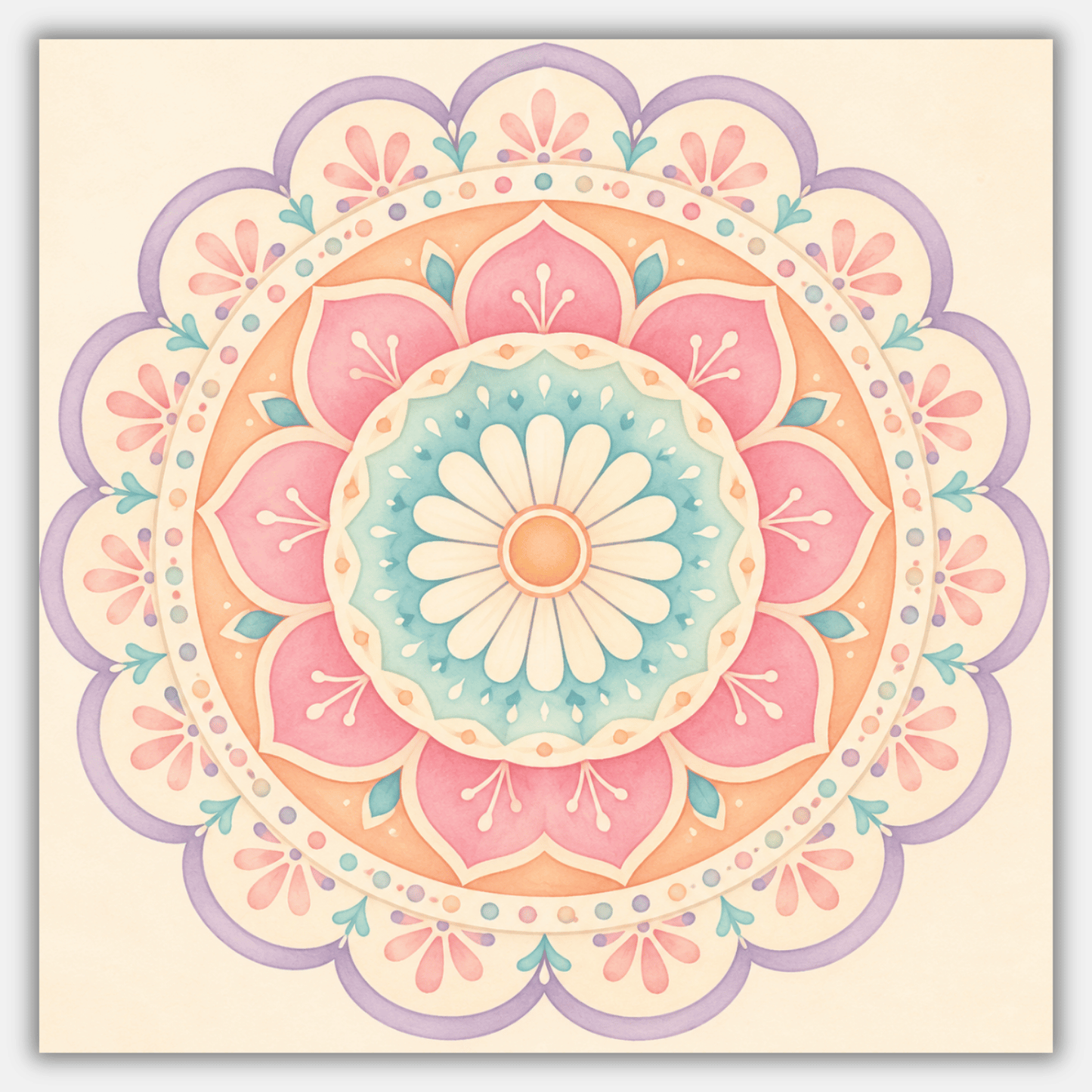 Blush Rangoli PicturaNumbers