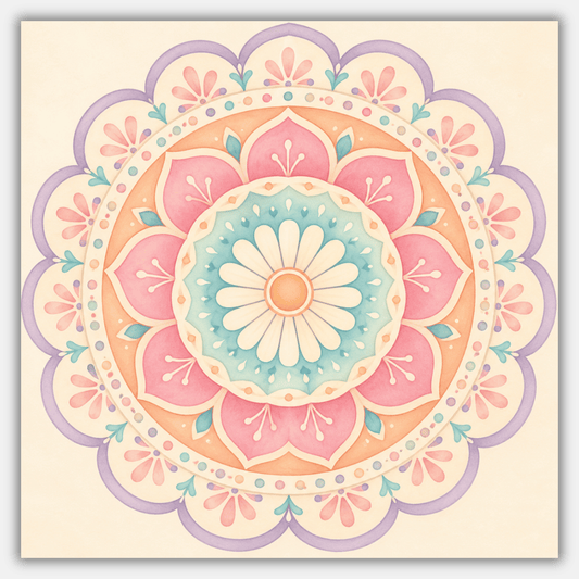 Blush Rangoli PicturaNumbers