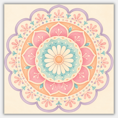 Blush Rangoli