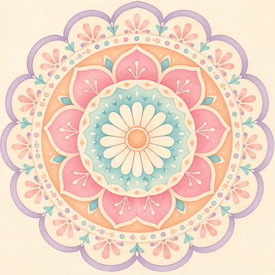 Blush Rangoli
