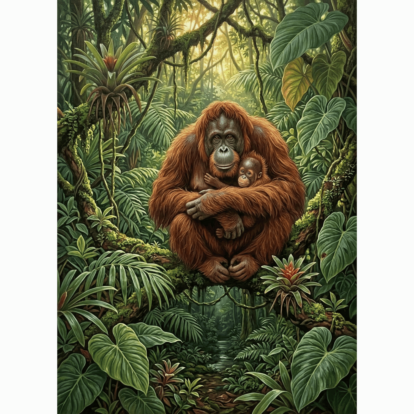Borneo Orangutan PicturaNumbers
