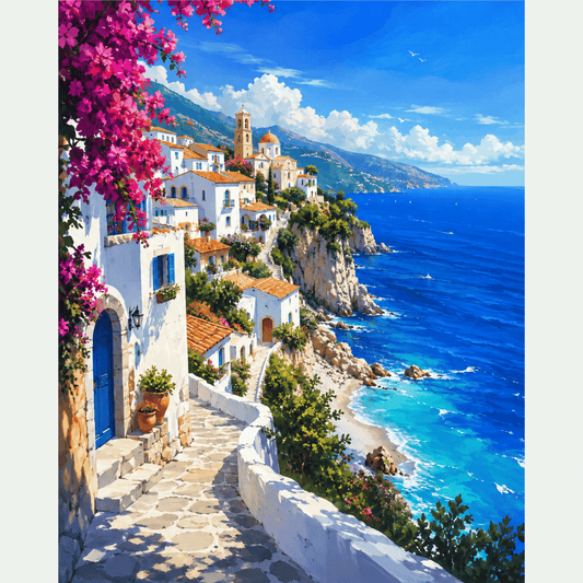 Bougainvillea Steps PicturaNumbers