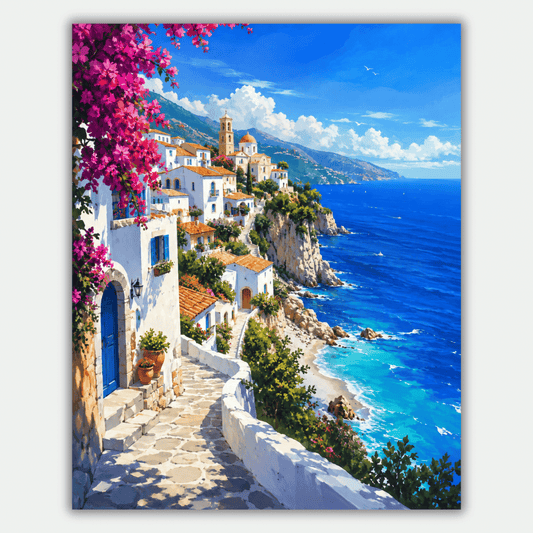 Bougainvillea Steps PicturaNumbers