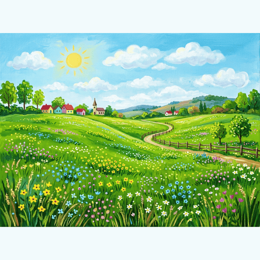 Bright Spring Field PicturaNumbers