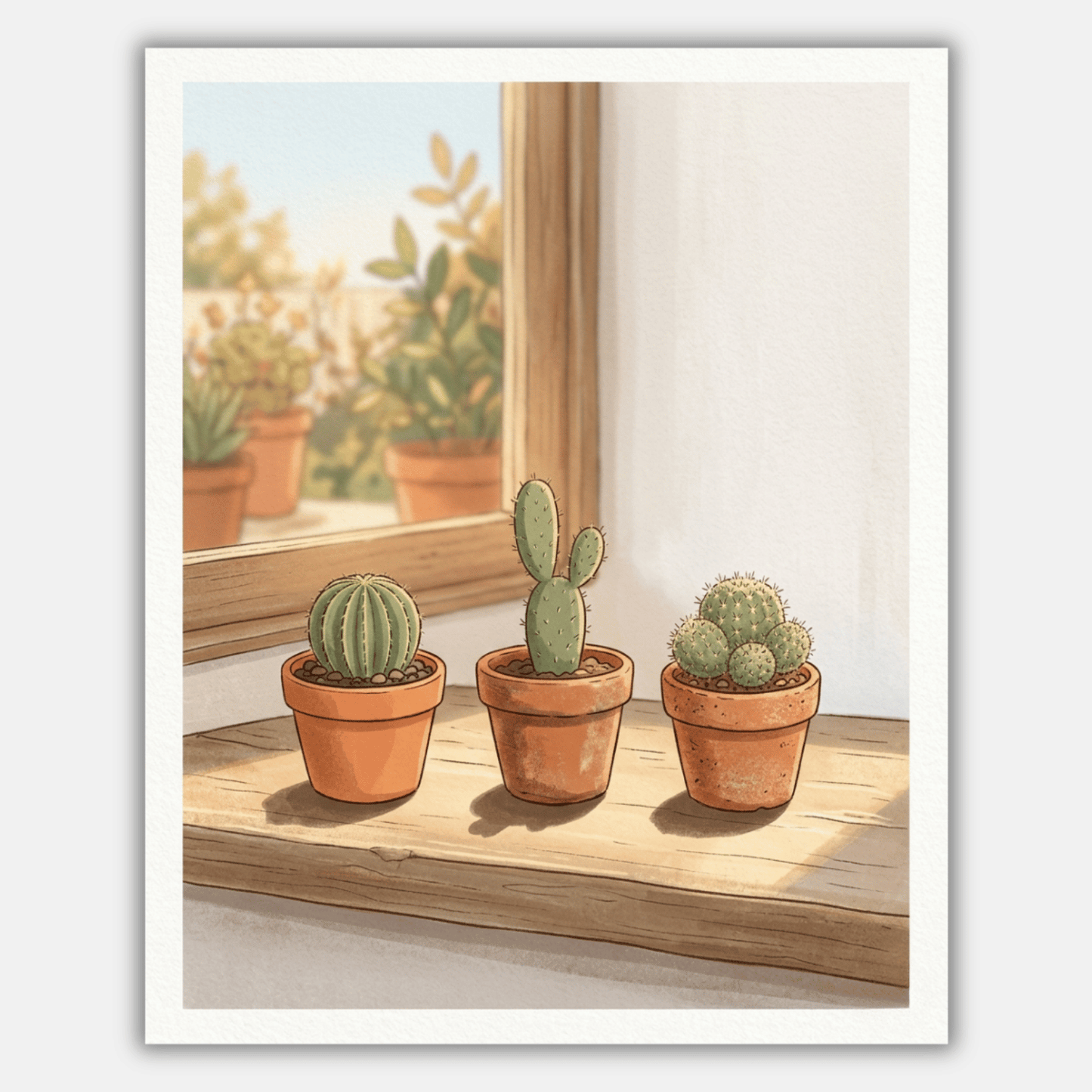 Cactus Pots PicturaNumbers