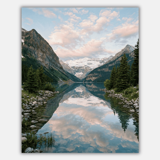 Calm Lake Reflection PicturaNumbers