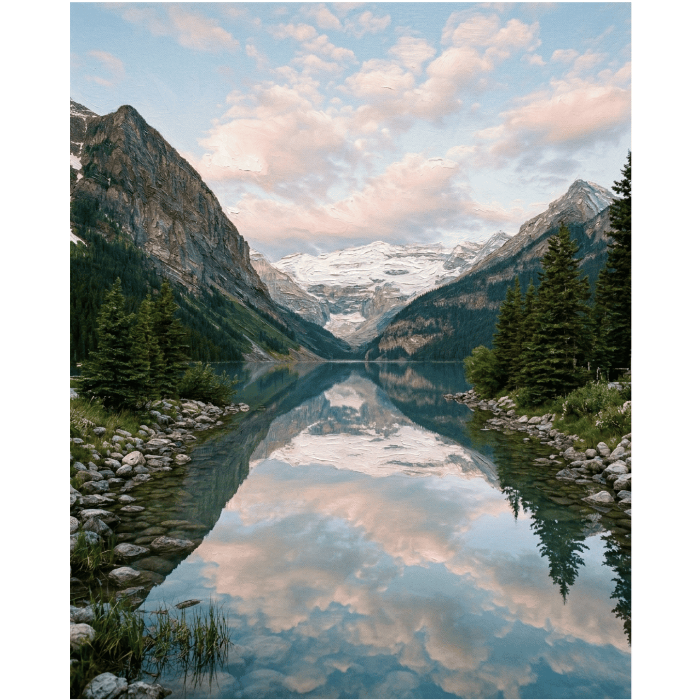 Calm Lake Reflection PicturaNumbers