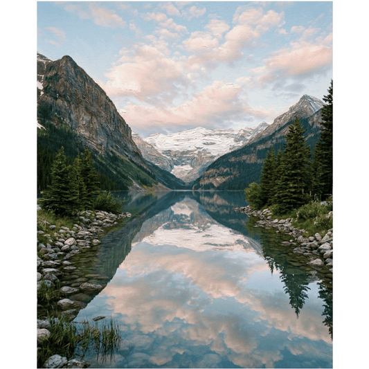 Calm Lake Reflection PicturaNumbers
