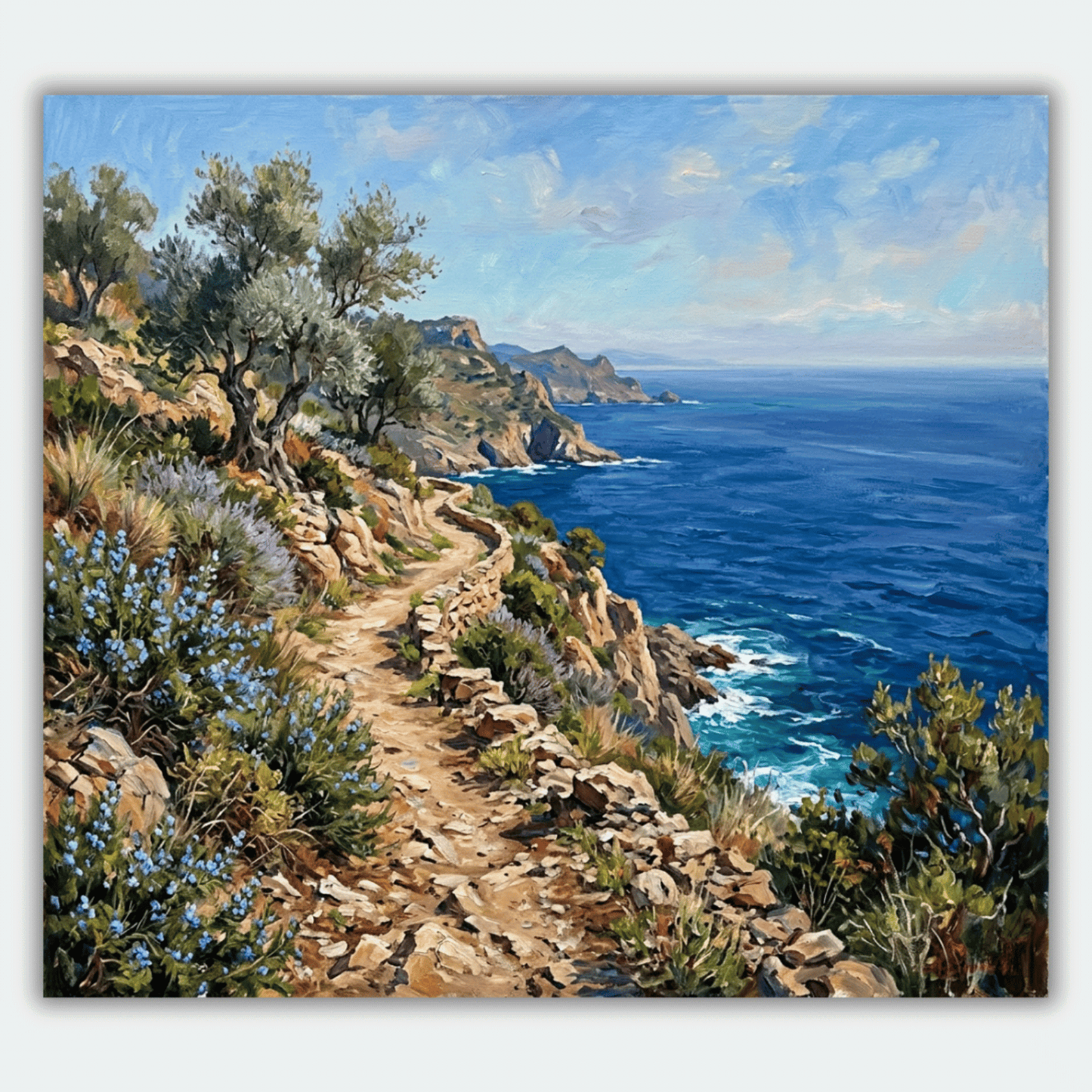 Catalonian Coastal Path PicturaNumbers