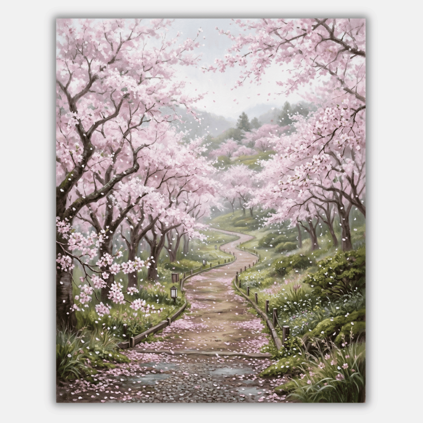 Cherry Blossom Path PicturaNumbers