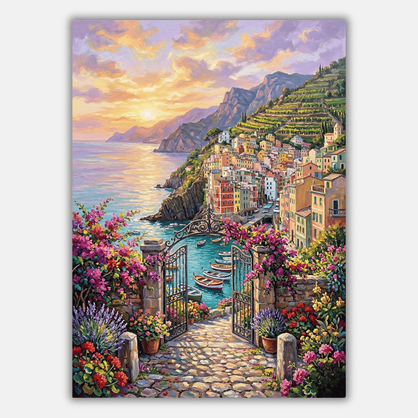 Cinque Terre Cliffs PicturaNumbers