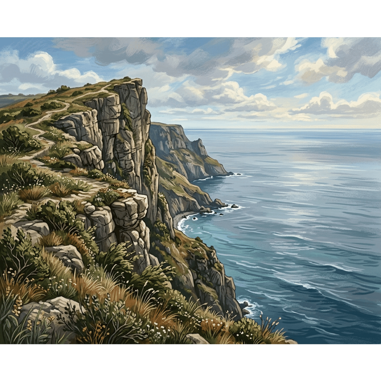 Cliffside Ocean View PicturaNumbers