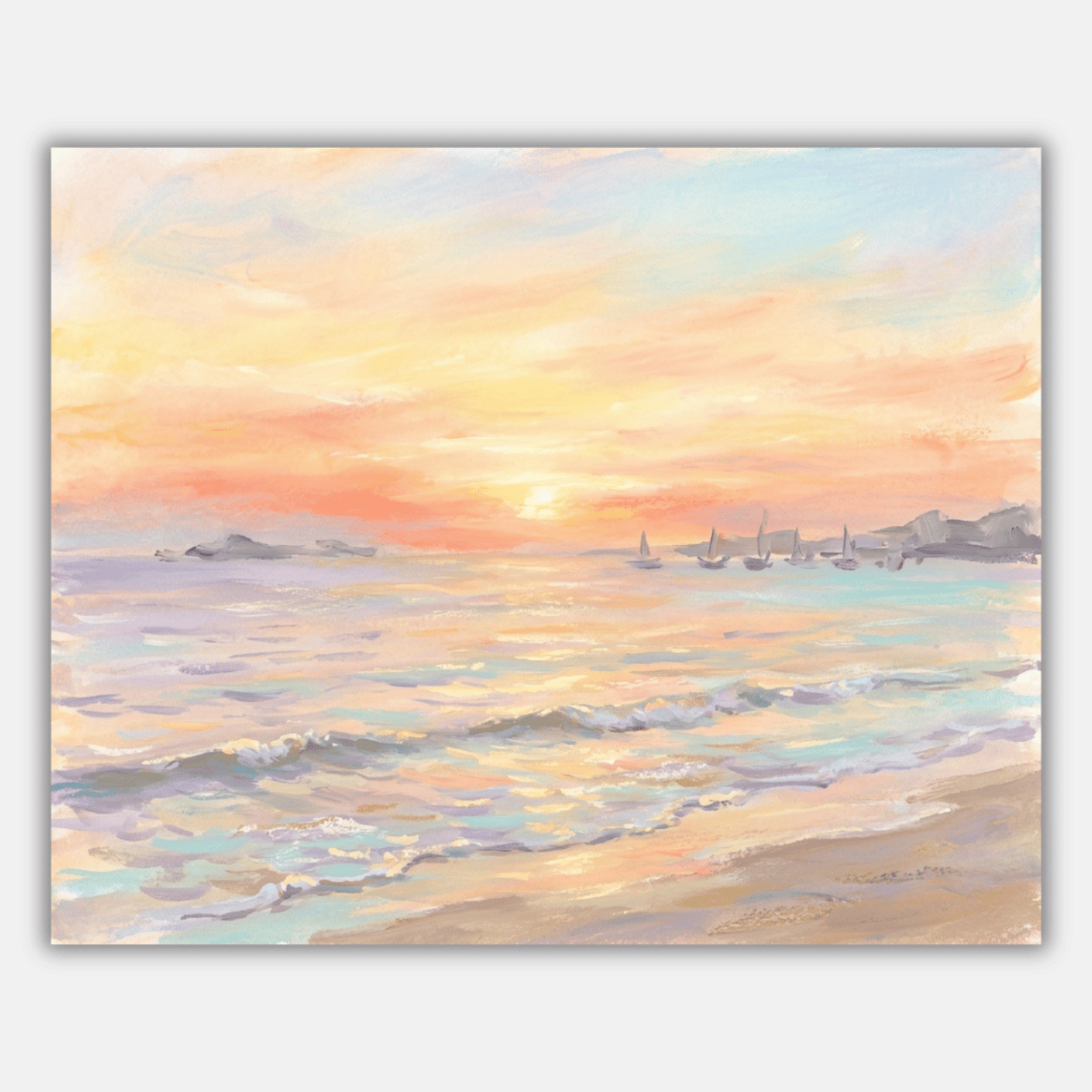 Coastal Sunrise Glow PicturaNumbers