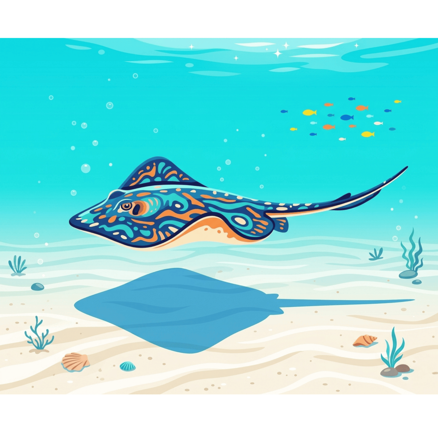 Colourful Stingray PicturaNumbers