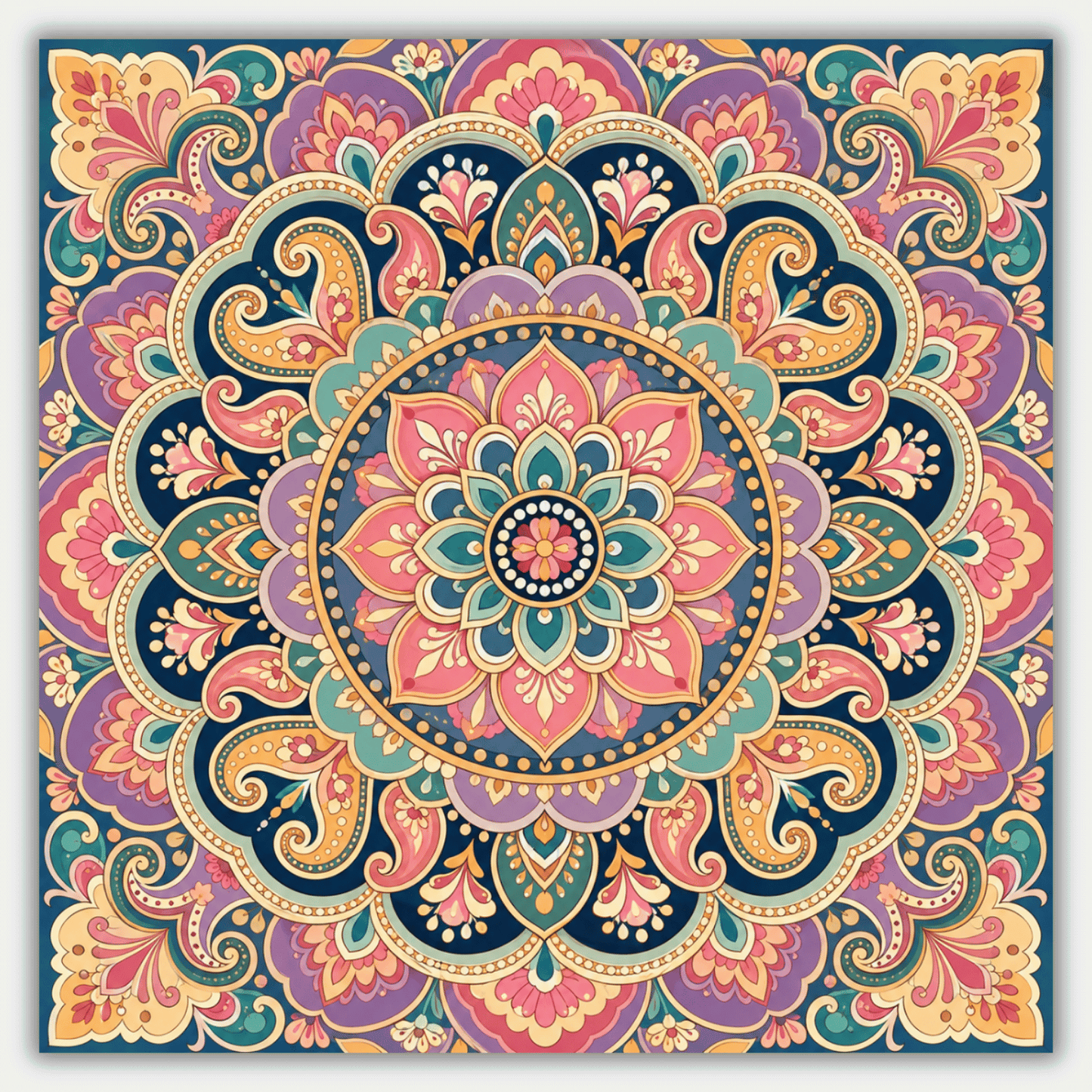 Coral Kaleidoscope PicturaNumbers
