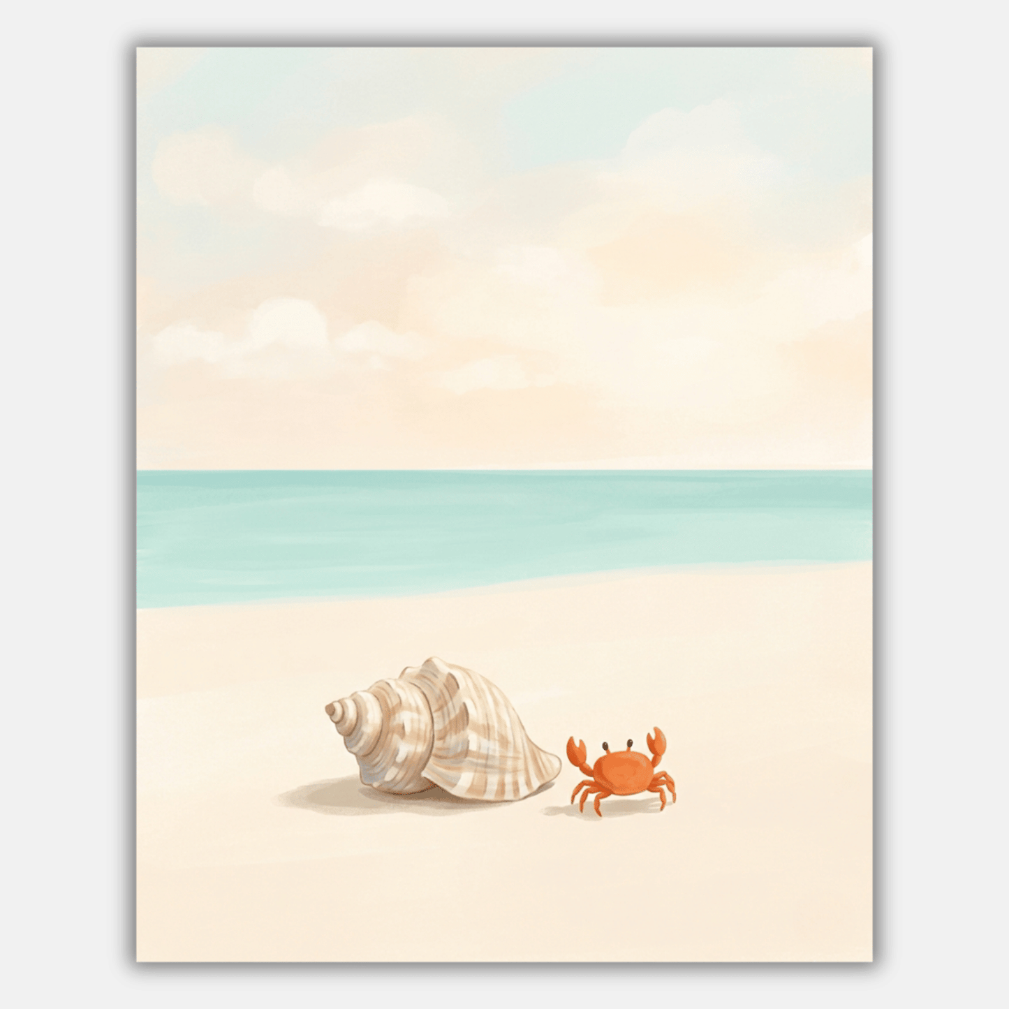 Crab Beach Shell PicturaNumbers