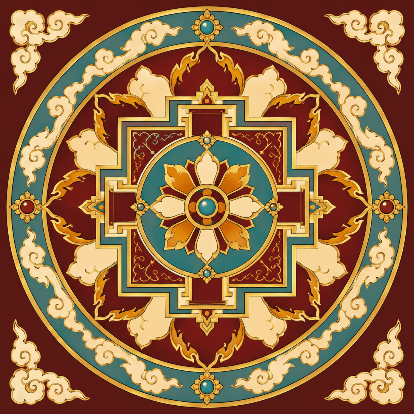 Crimson Temple PicturaNumbers