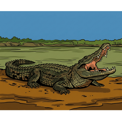 Crocodile Riverbank